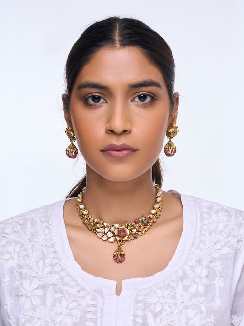 Designer Antique Short Necklace