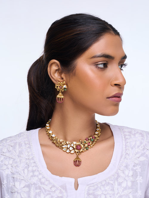 Designer Antique Short Necklace