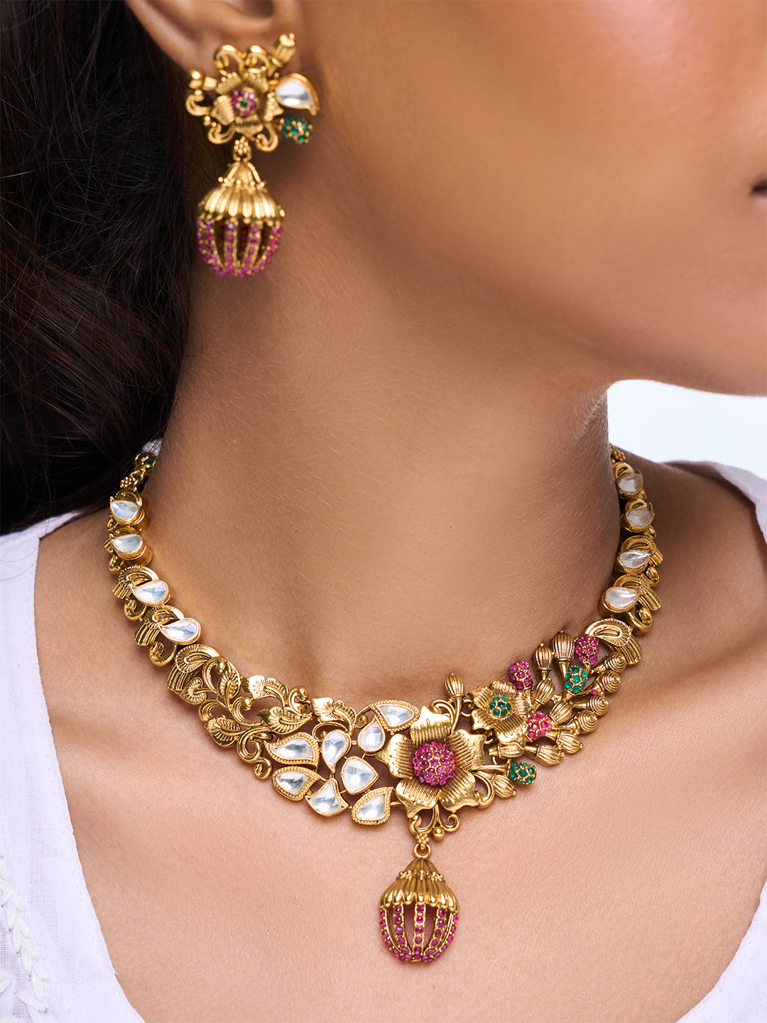 Designer Antique Short Necklace