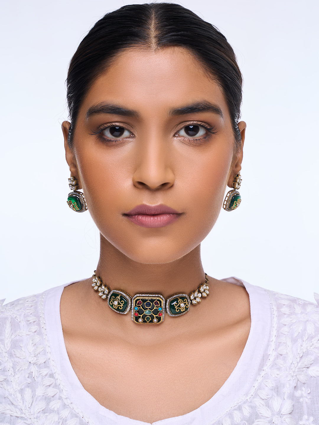 Embroidered Designer Necklace