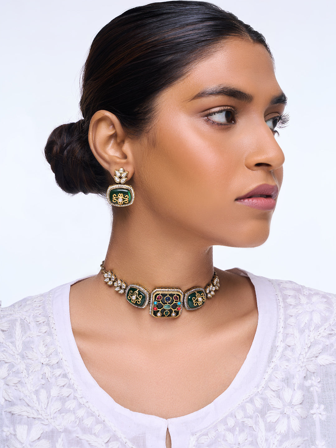 Embroidered Designer Necklace