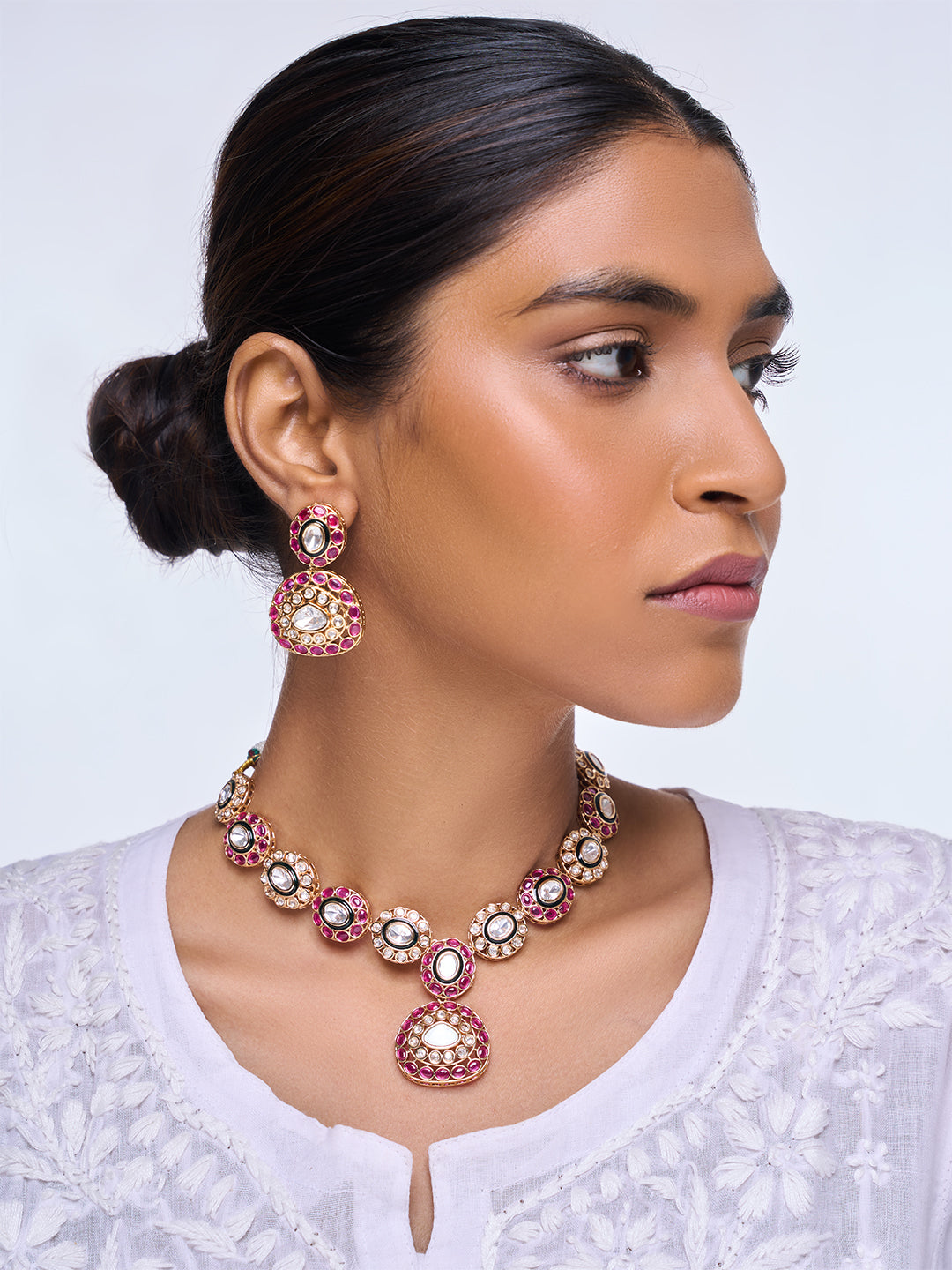 Designer Polki Necklace Set