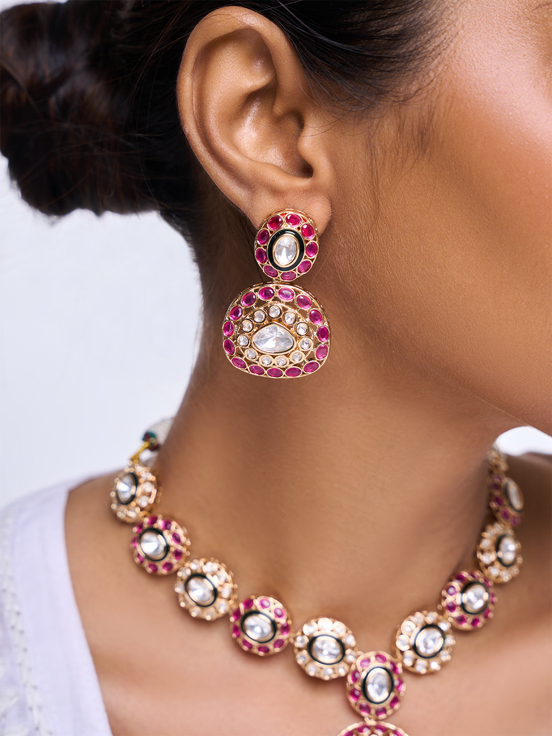 Designer Polki Necklace Set