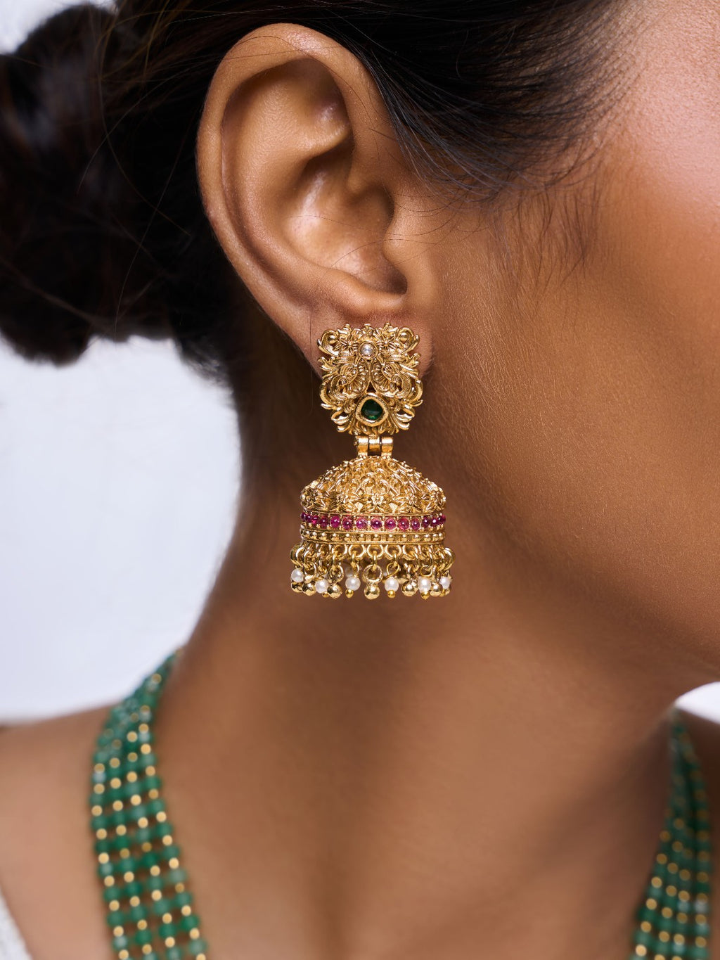 Shiv Parvati Long Pendant Set