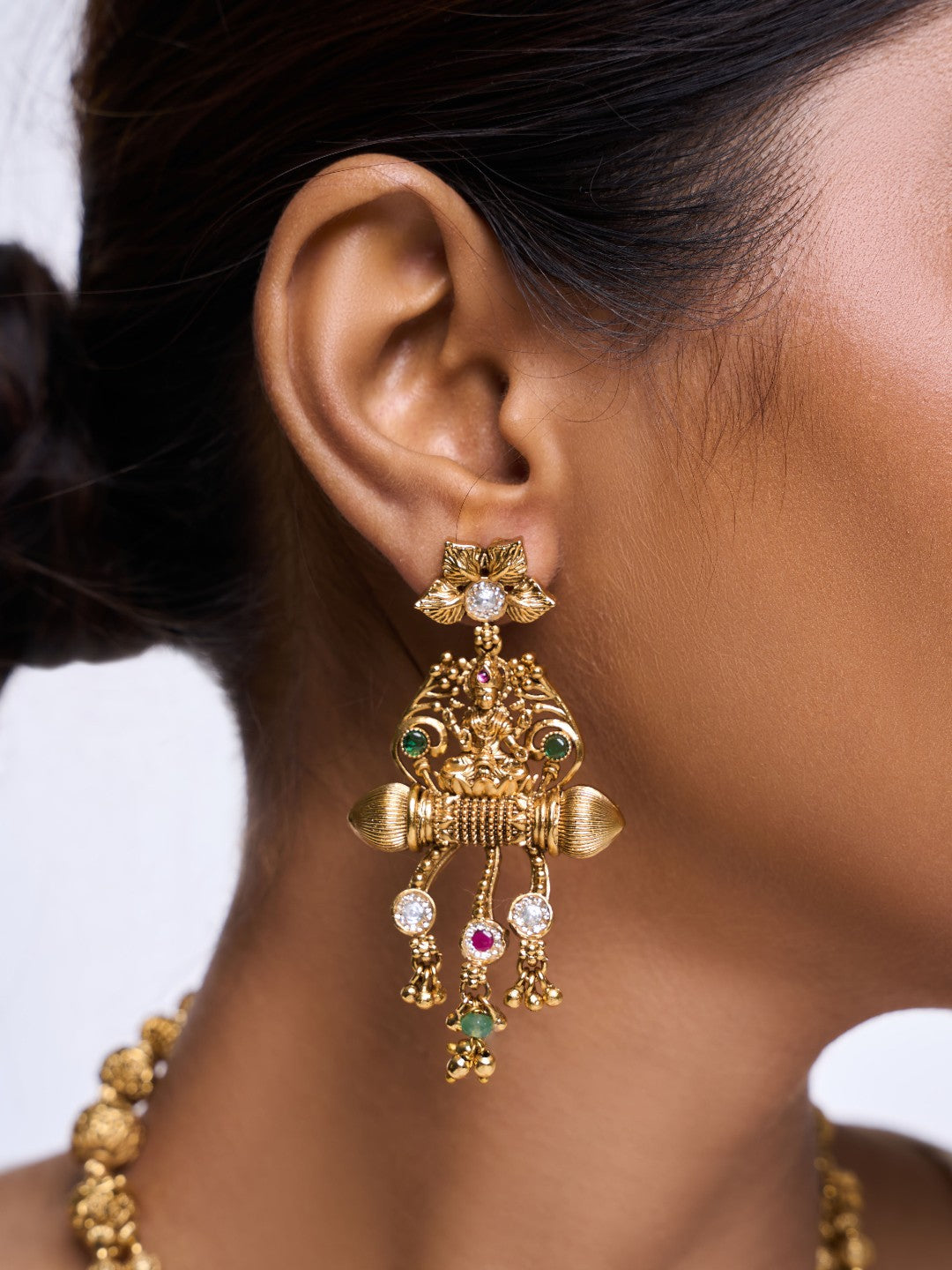 Premium Lakshmi Antique Pendant Set