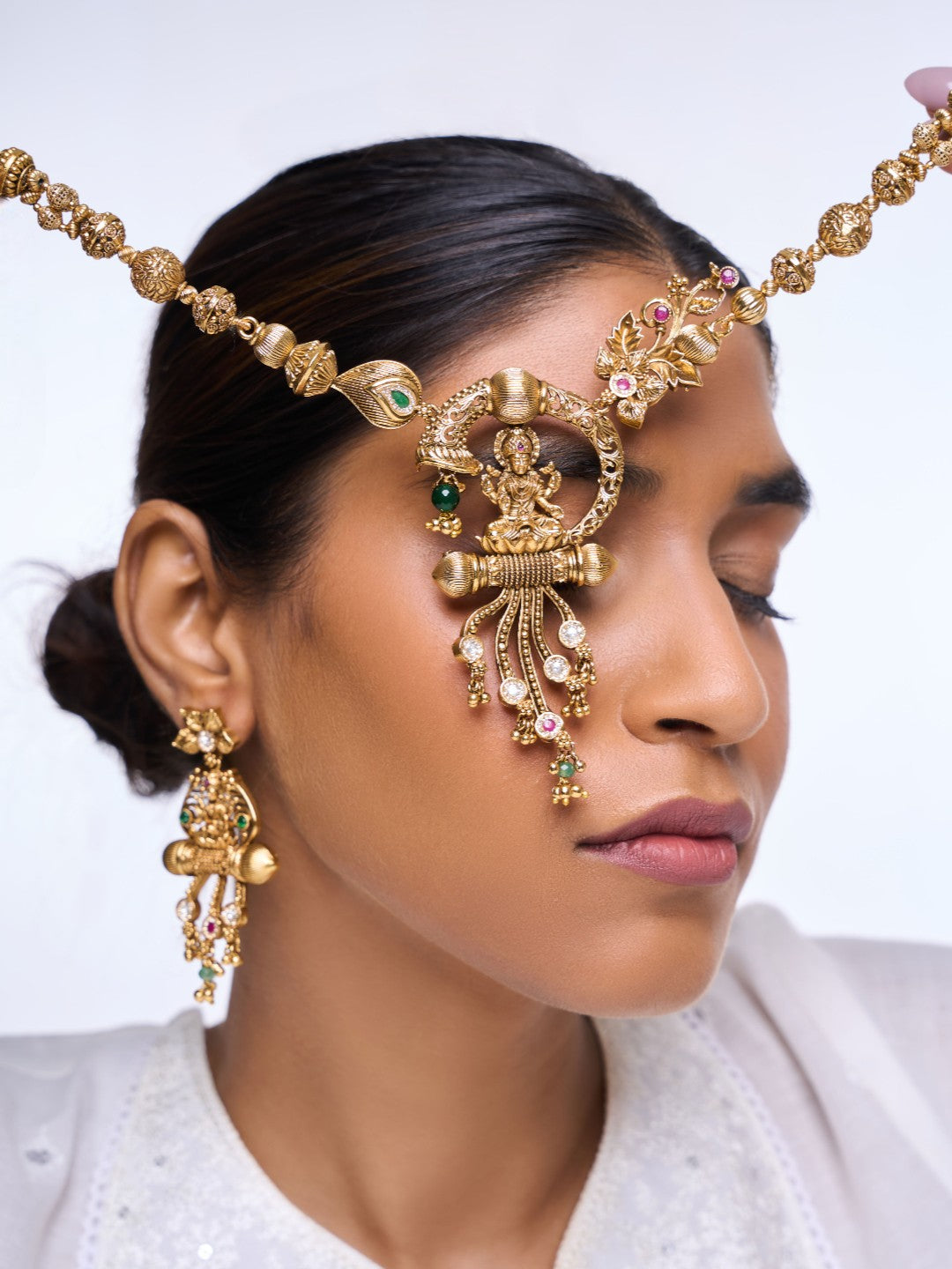 Premium Lakshmi Antique Pendant Set