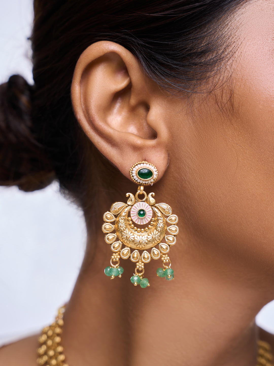 Heavy Rajwada Necklace Set