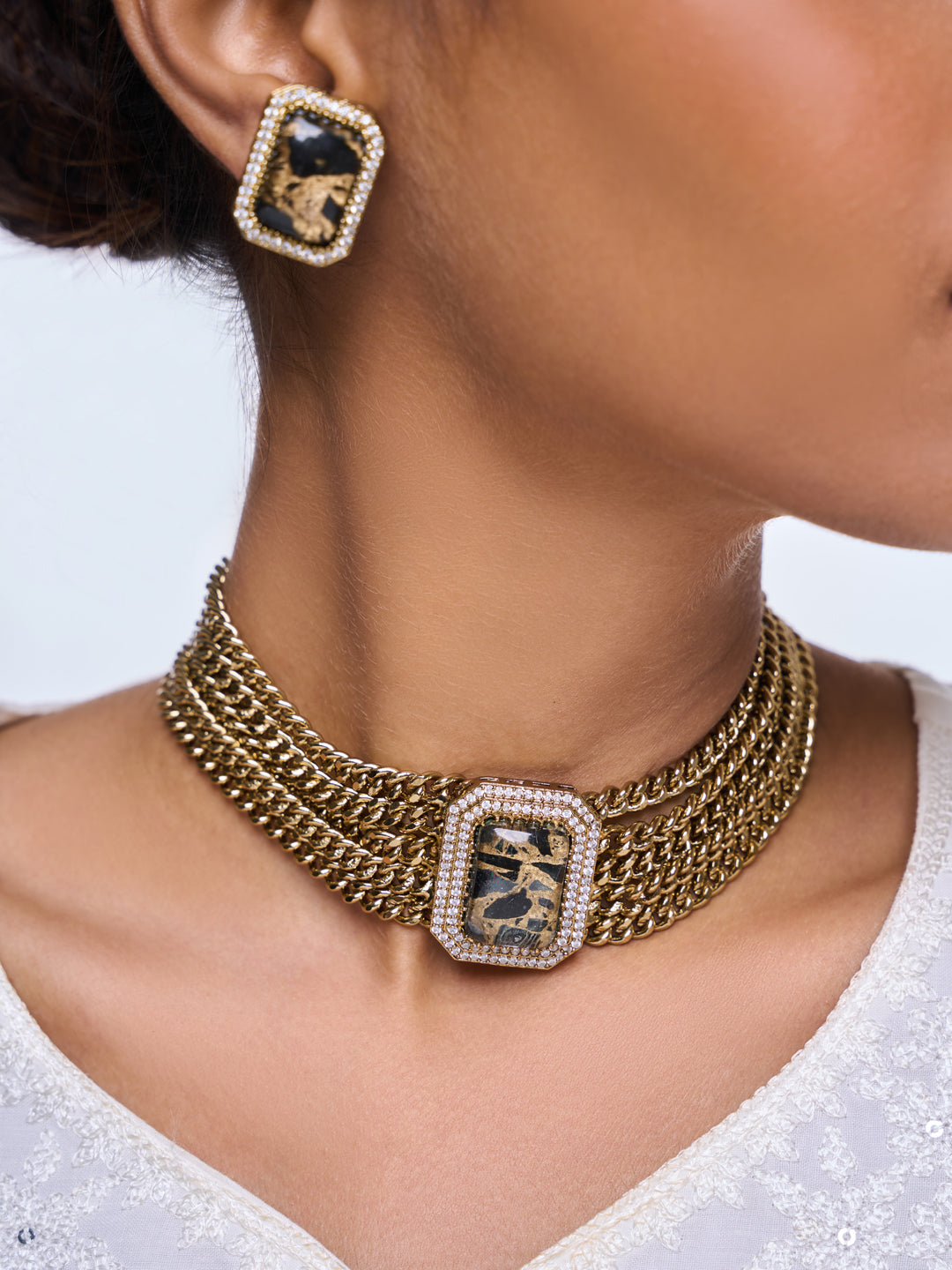 Firestone Chain Necklace