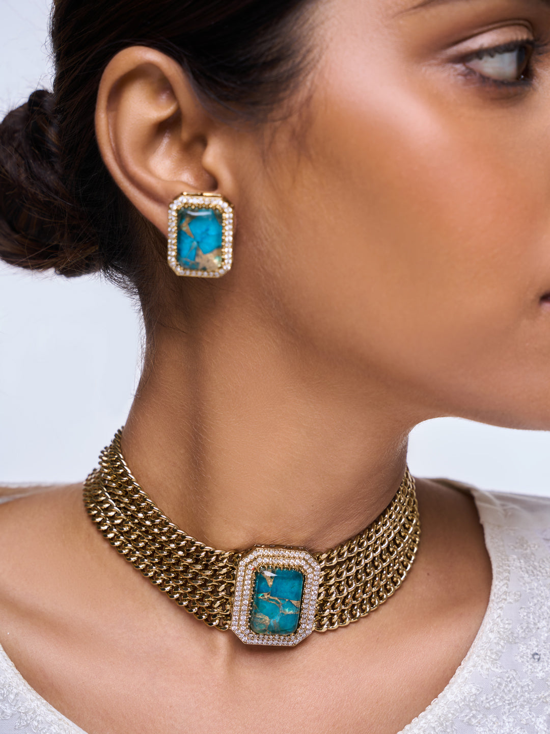 Firestone Chain Necklace