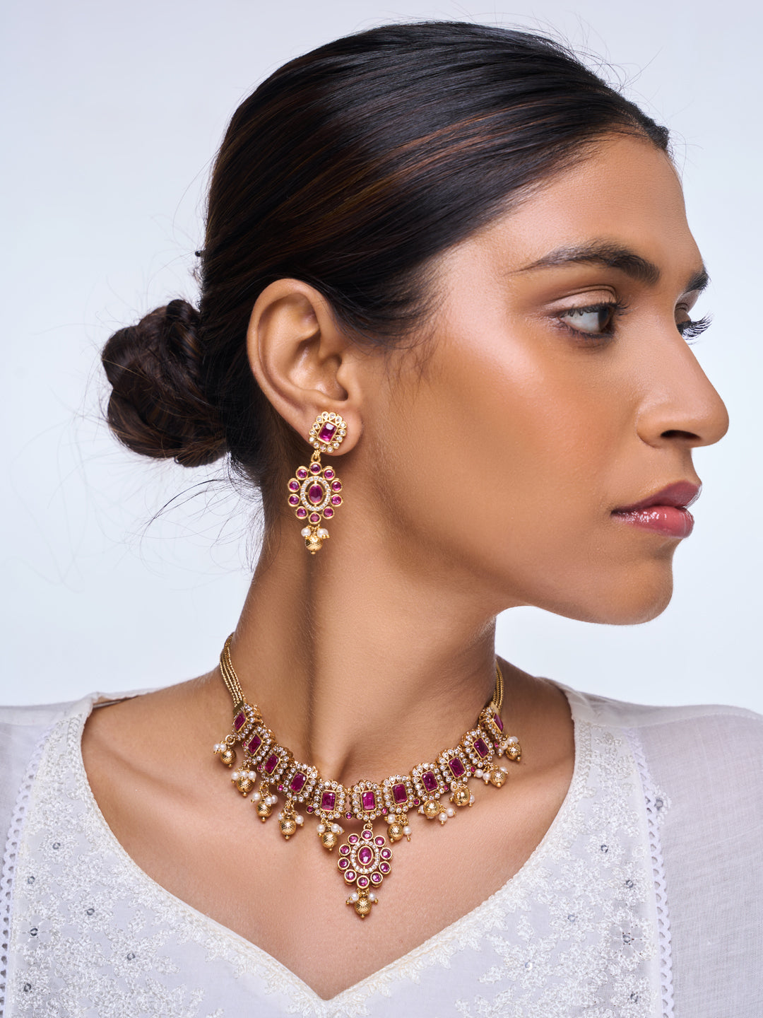 Sleek Pink Necklace