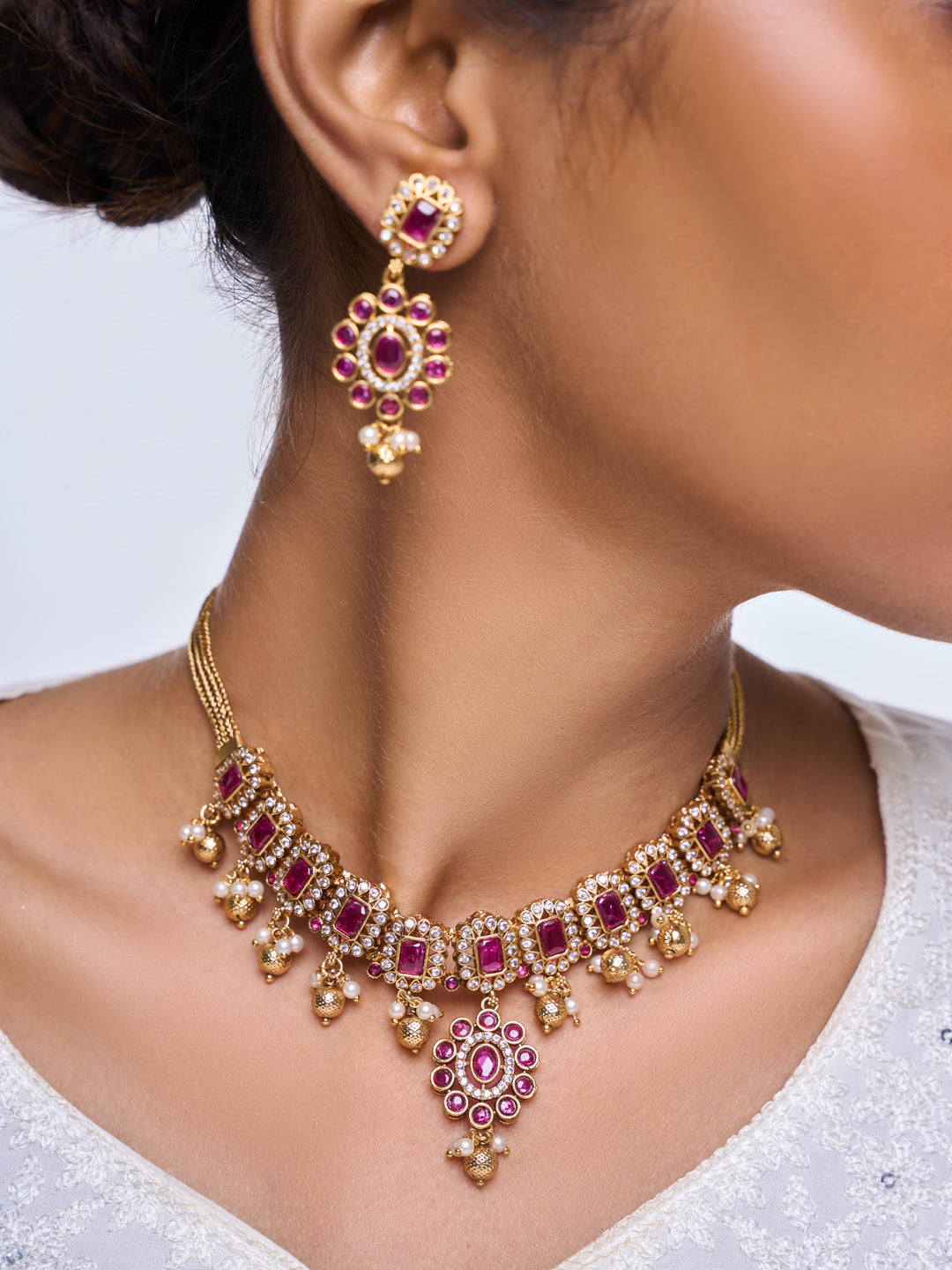 Sleek Pink Necklace
