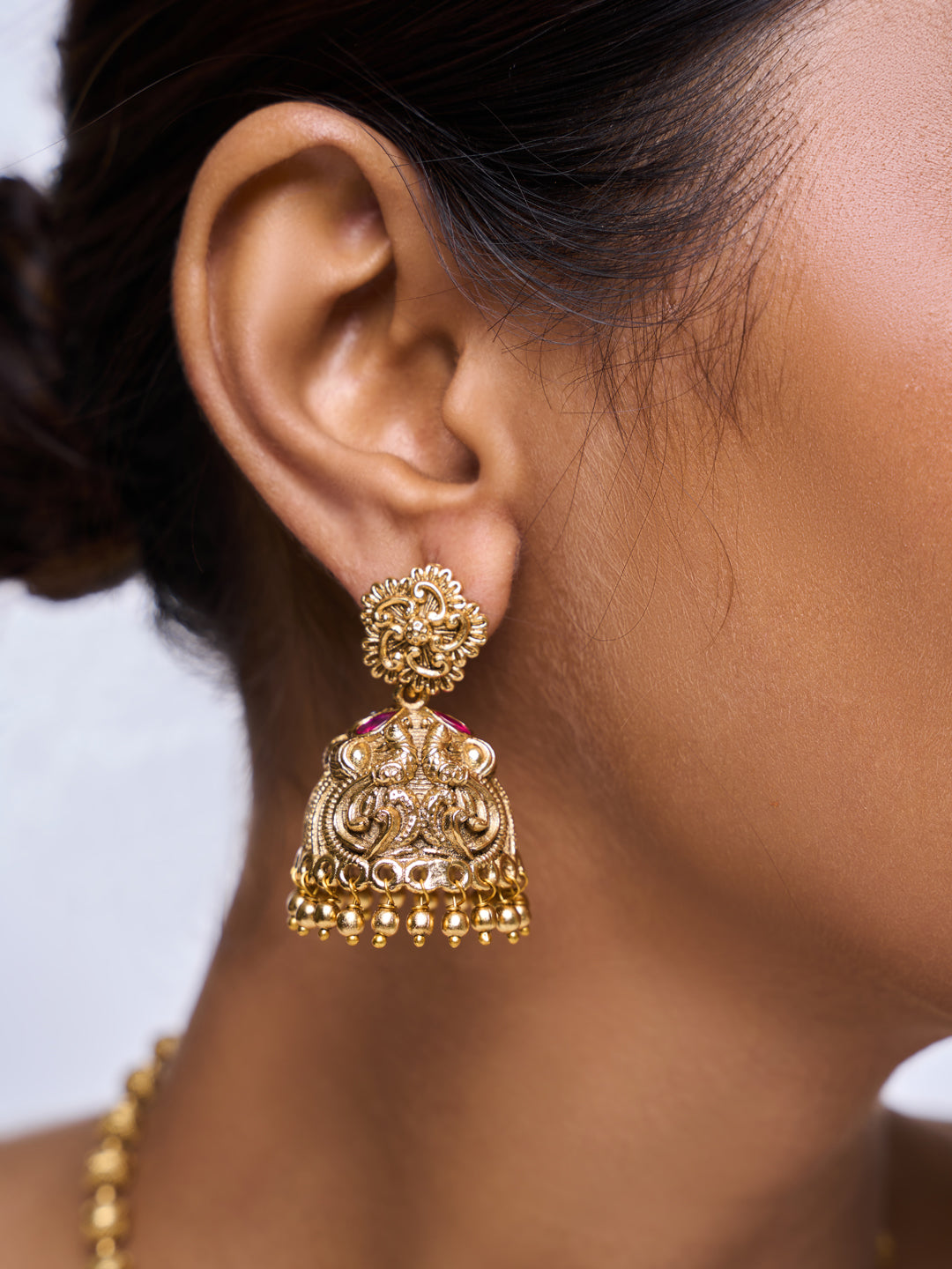 Heavy Matar Mala Antique Pendant Set