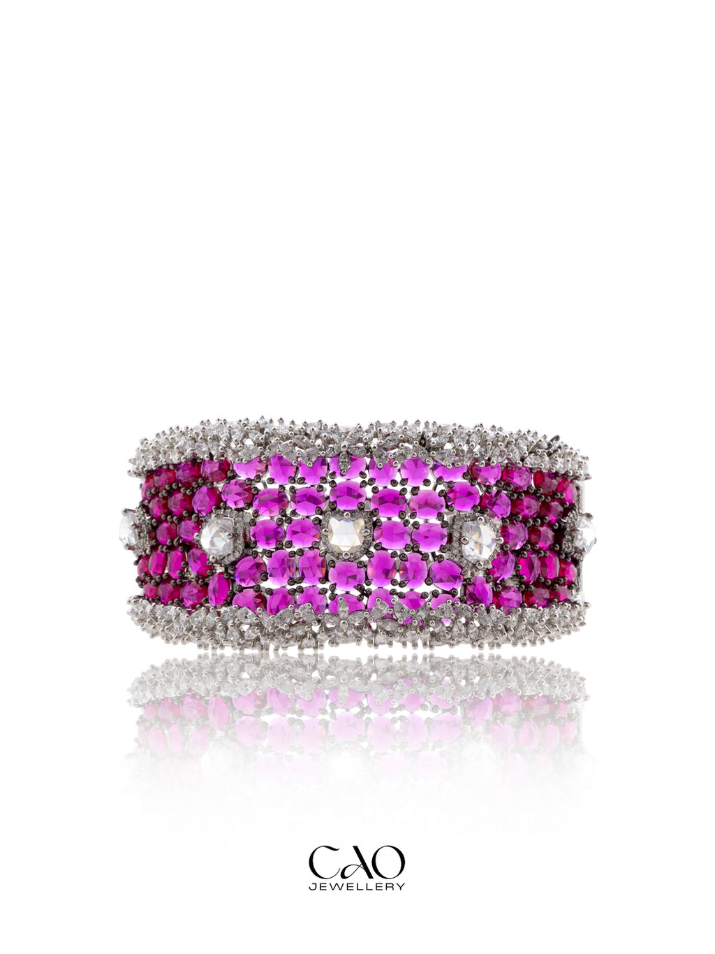 Wavy Ruby Bracelet