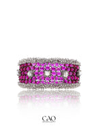Wavy Ruby Bracelet
