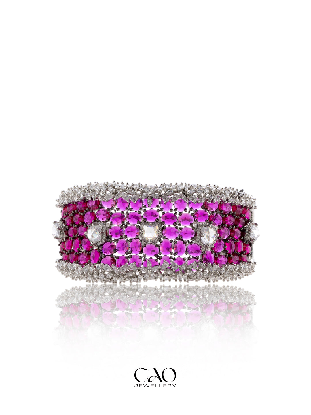 Wavy Ruby Bracelet
