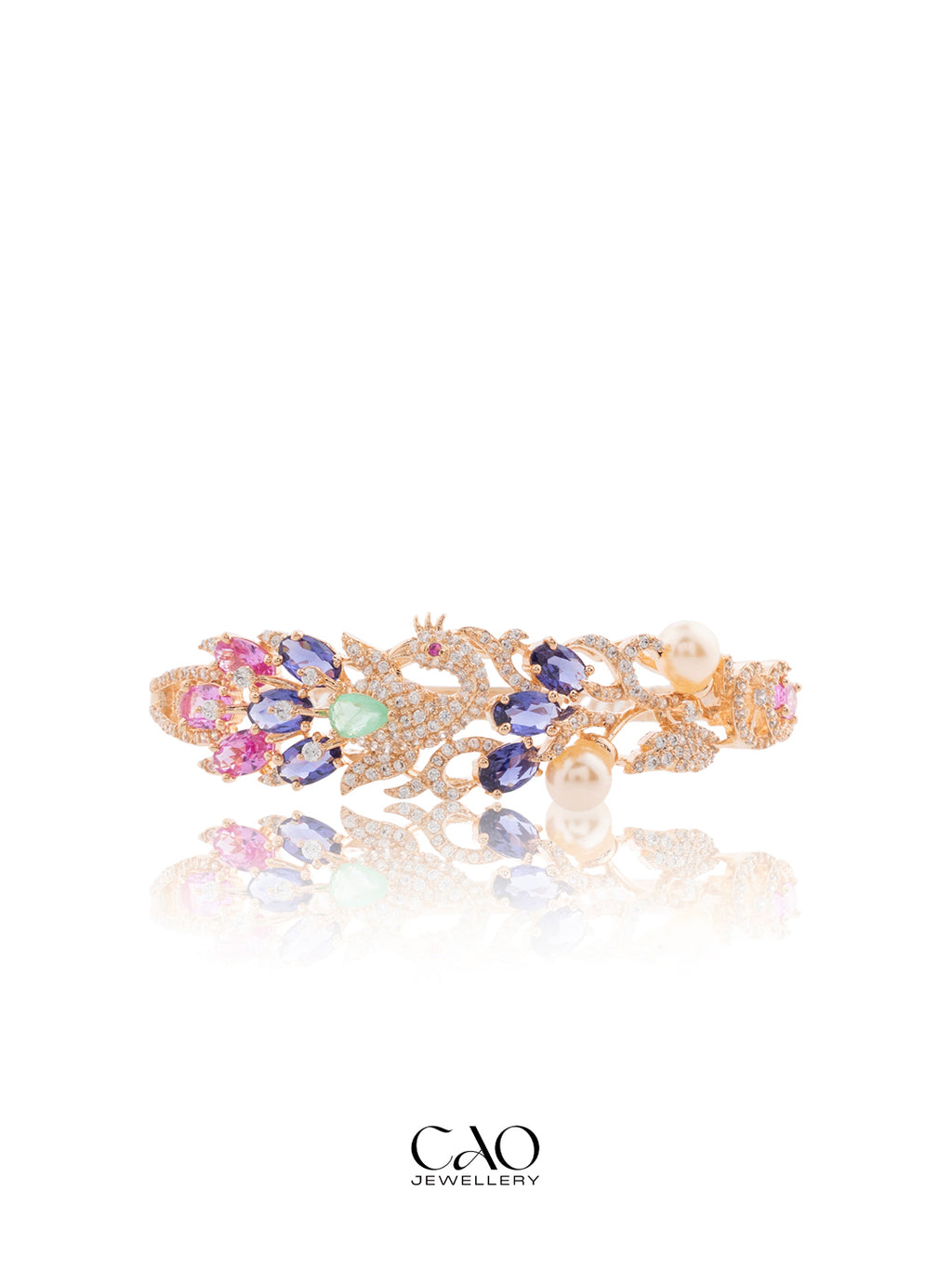 Crystal Peacock Bracelet
