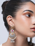 Pink Designer Fusion Earrings