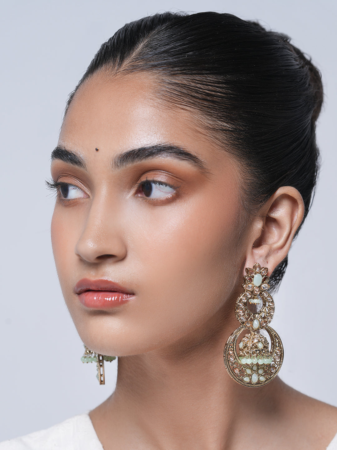 Reverse AD Jhumki Style Earrings