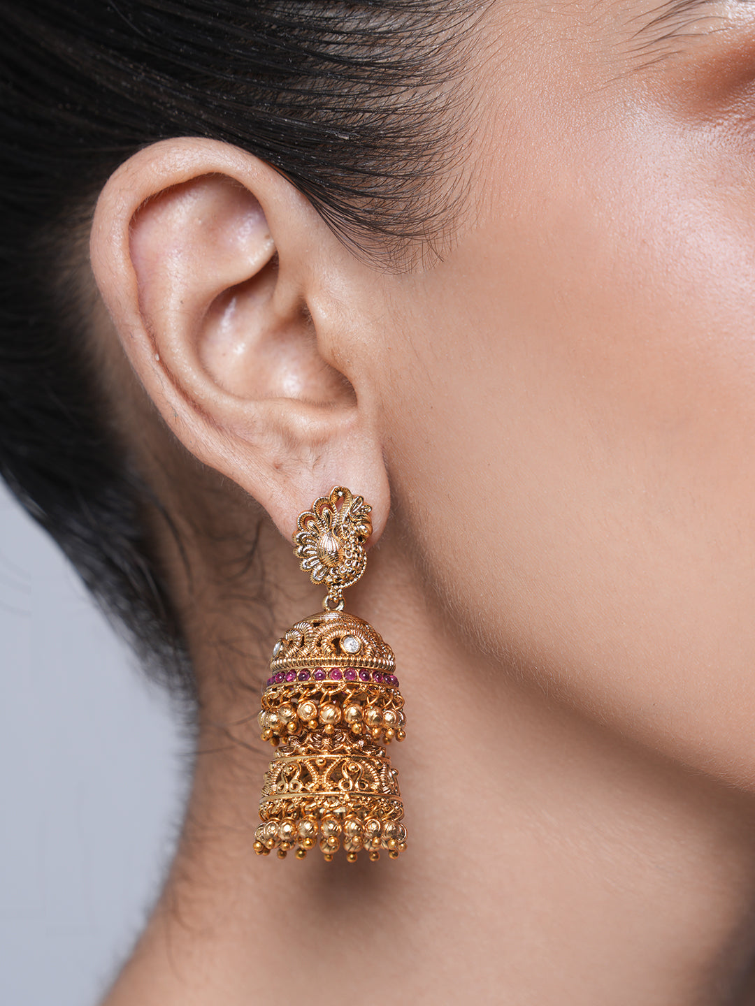 Small Antique Double Jhumki