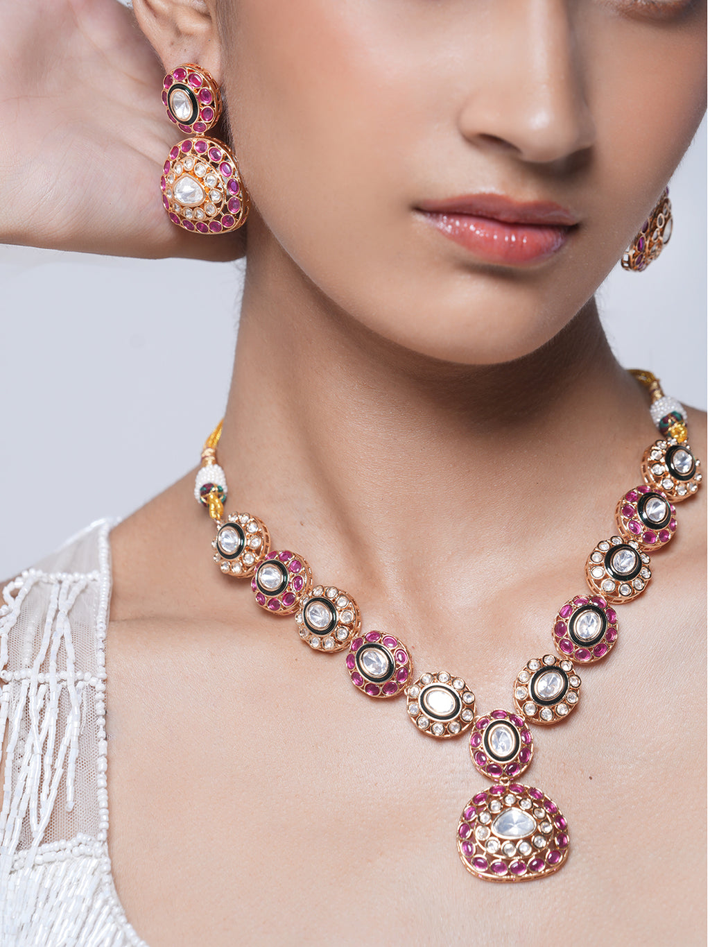Designer Polki Necklace Set