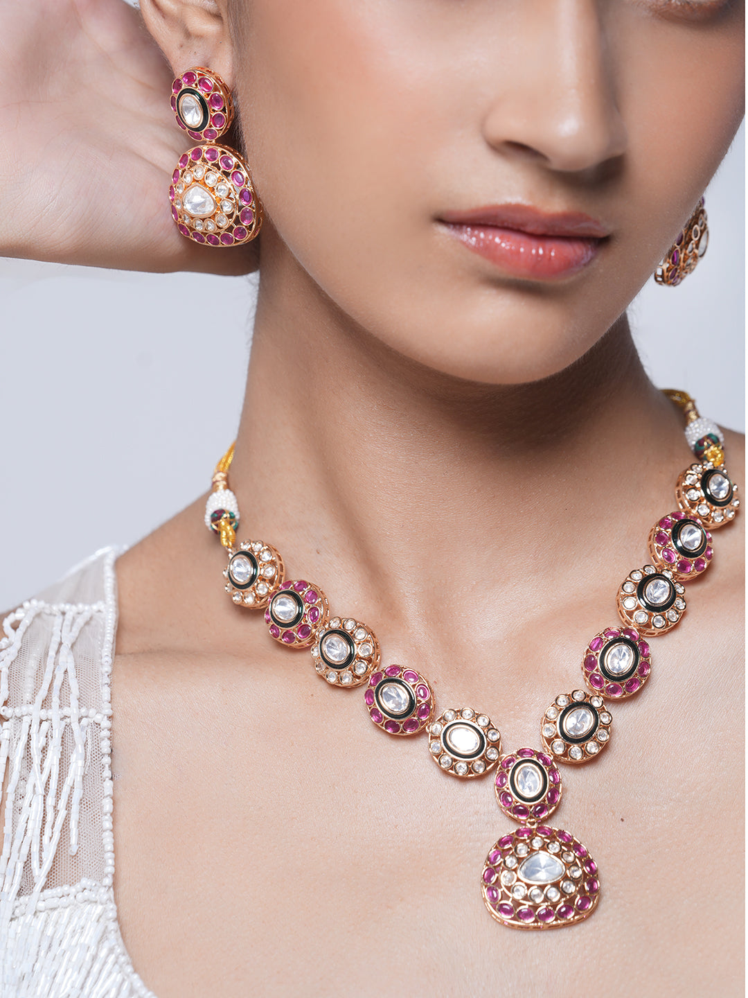 Designer Polki Necklace Set