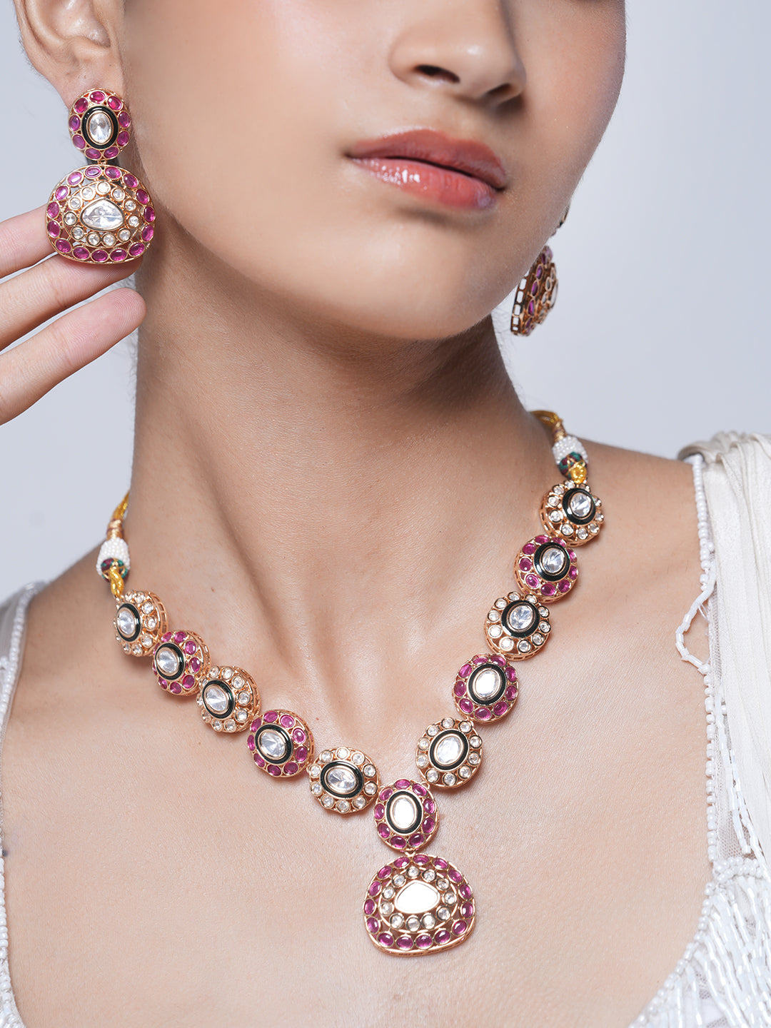 Designer Polki Necklace Set