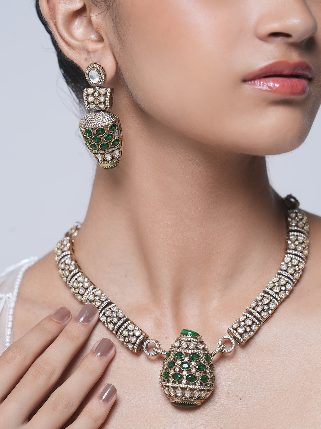 Designer Mehendi Polish Necklace Set
