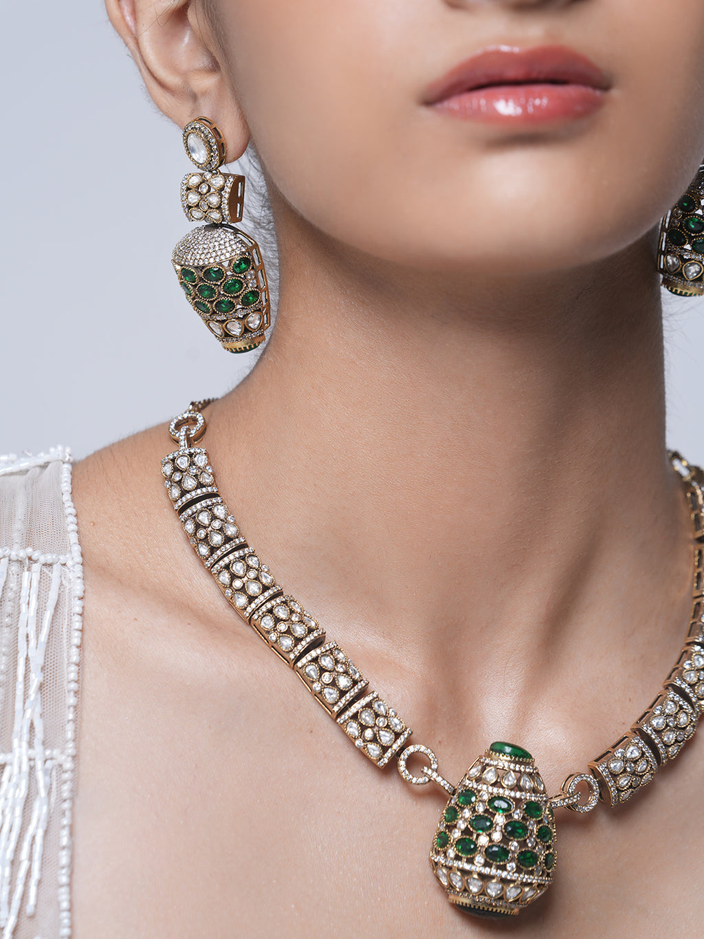 Designer Mehendi Polish Necklace Set