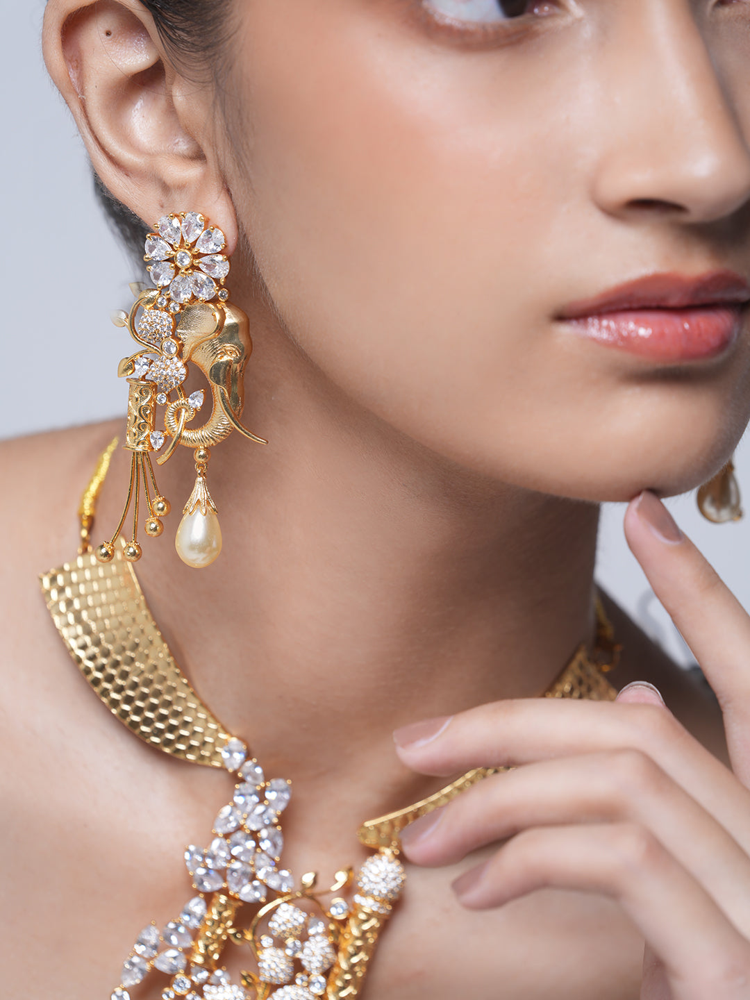 Heavy Elephant Golden Necklace