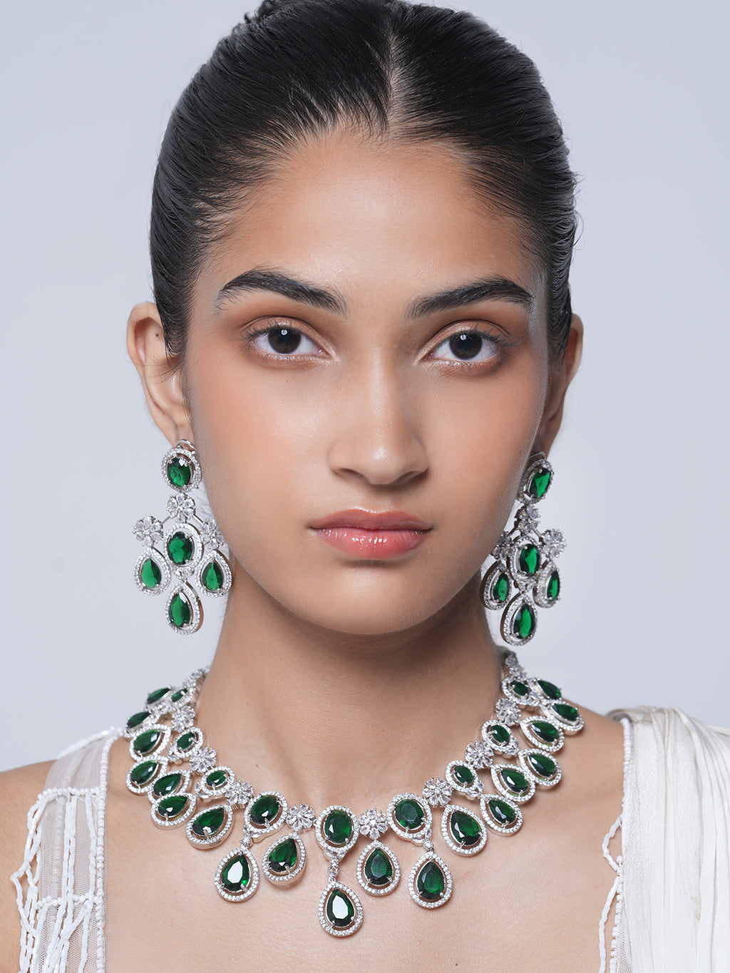 Green Stone AD Necklace