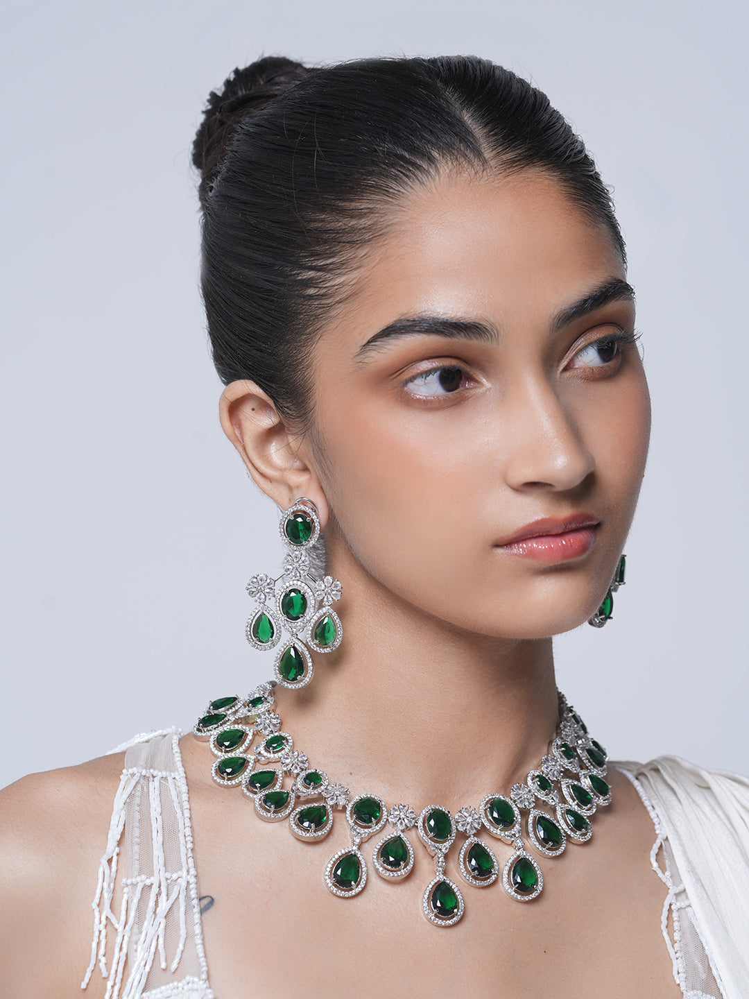 Green Stone AD Necklace