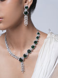 Heavy Green AD Necklace