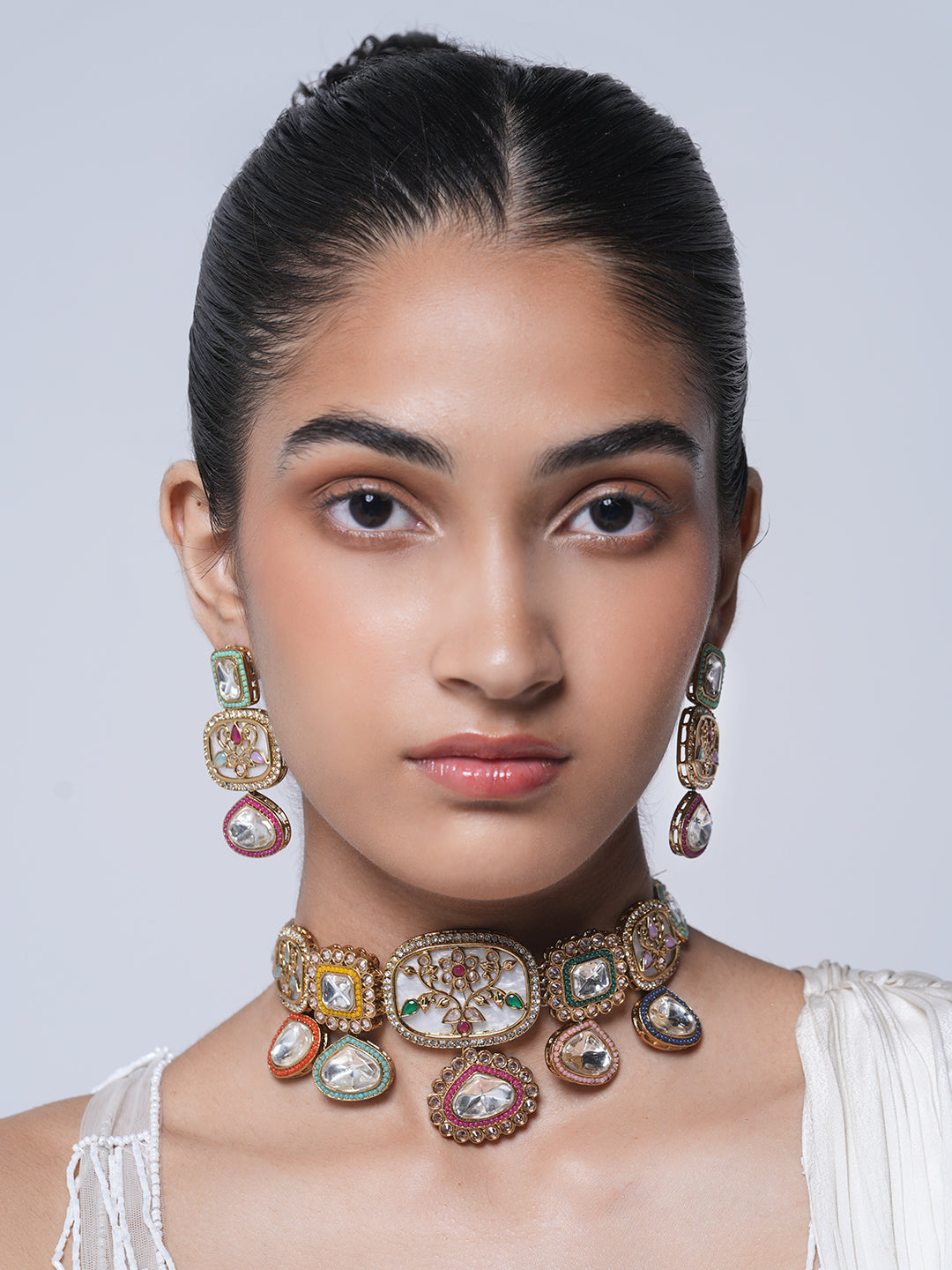 Multicolor Kundan Necklace