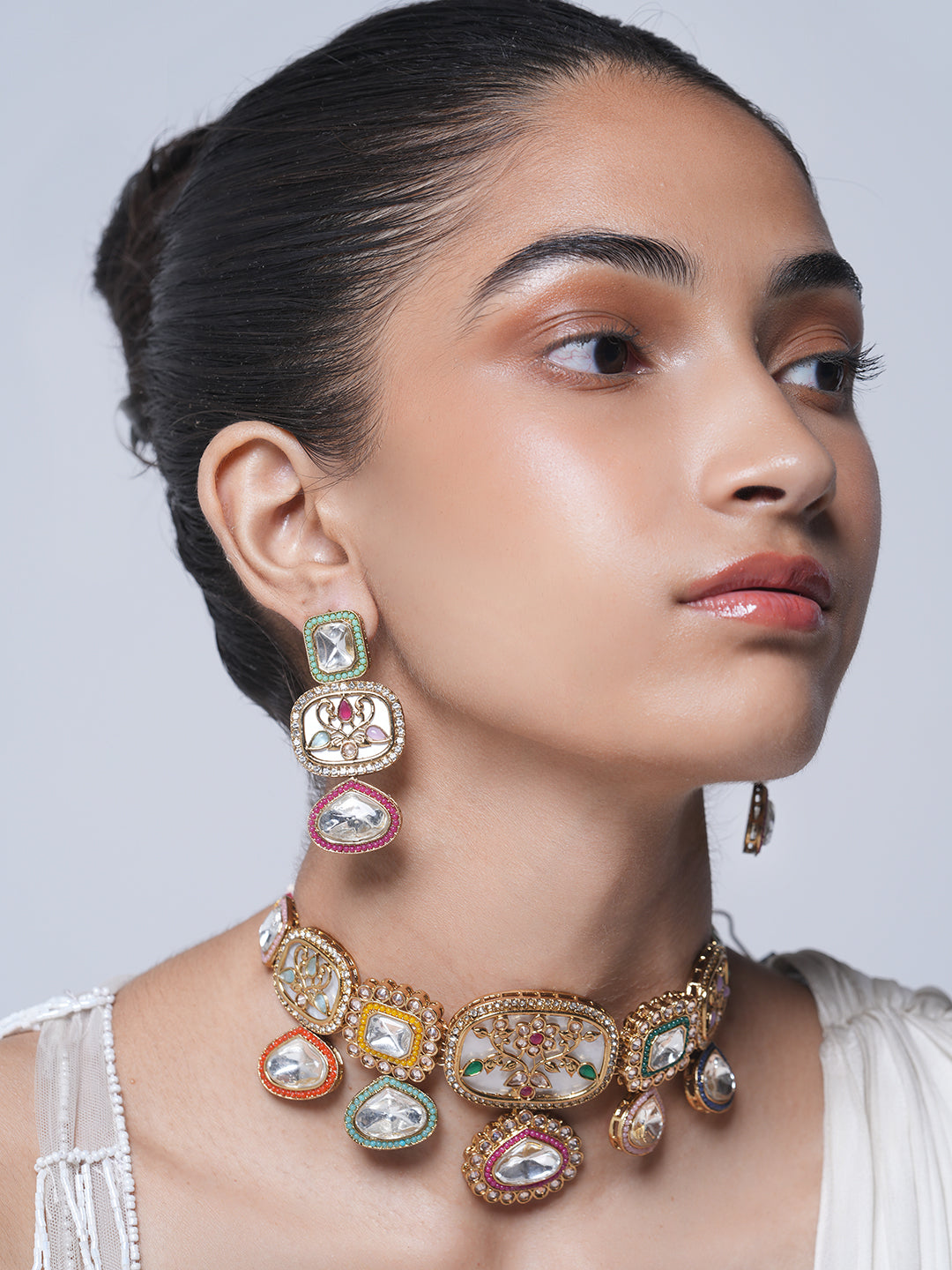 Multicolor Kundan Necklace