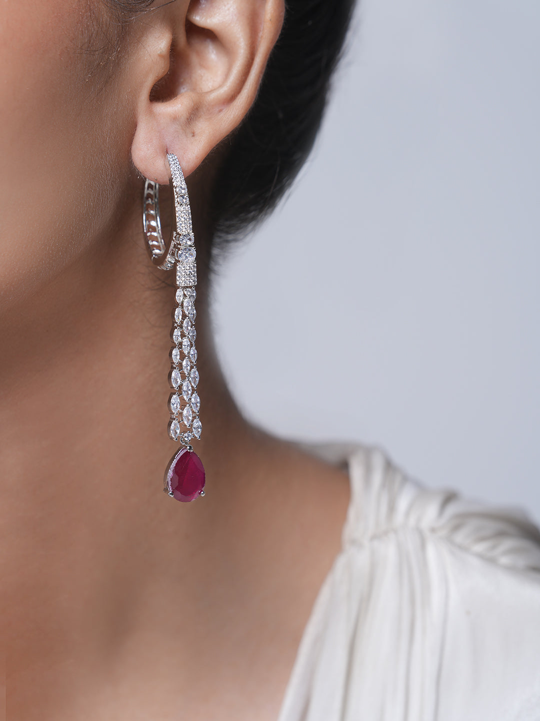 Long Drop AD Earrings