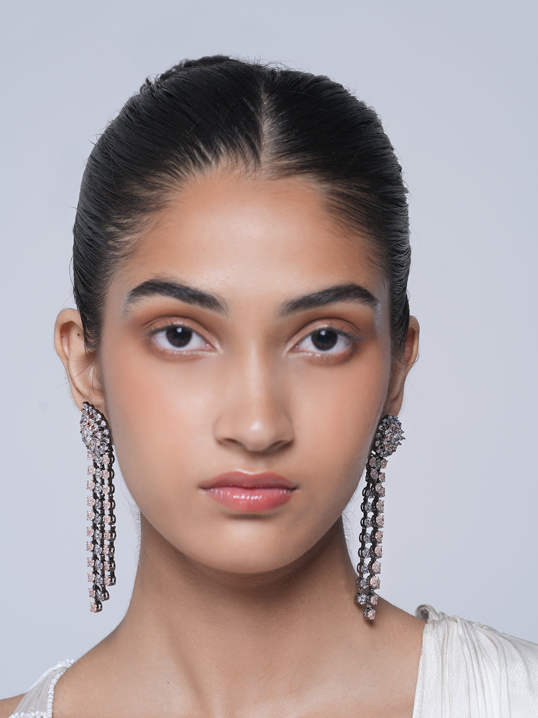 Long Pastel Shade Drop Earrings
