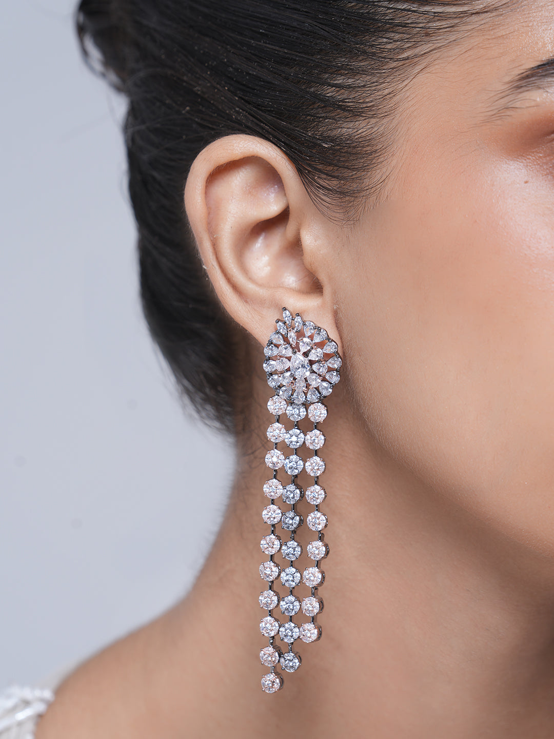 Long Pastel Shade Drop Earrings