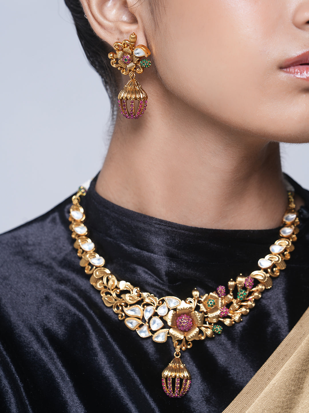 Designer Antique Short Necklace