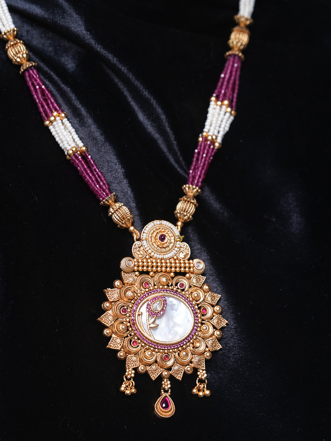 Long Marble Pendant Set