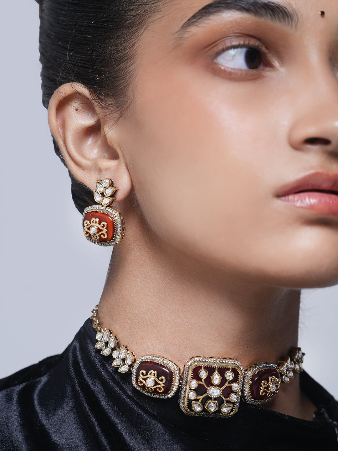 Embroidered Designer Necklace