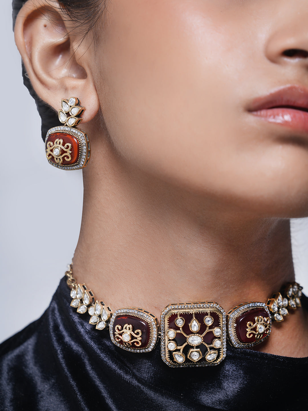 Embroidered Designer Necklace