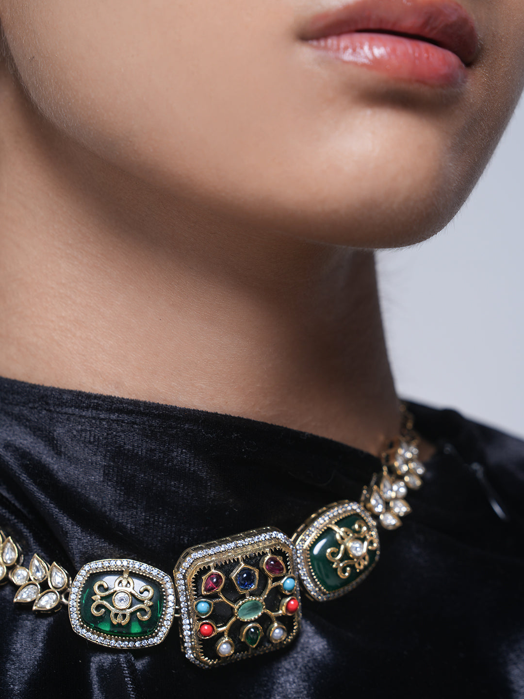Embroidered Designer Necklace