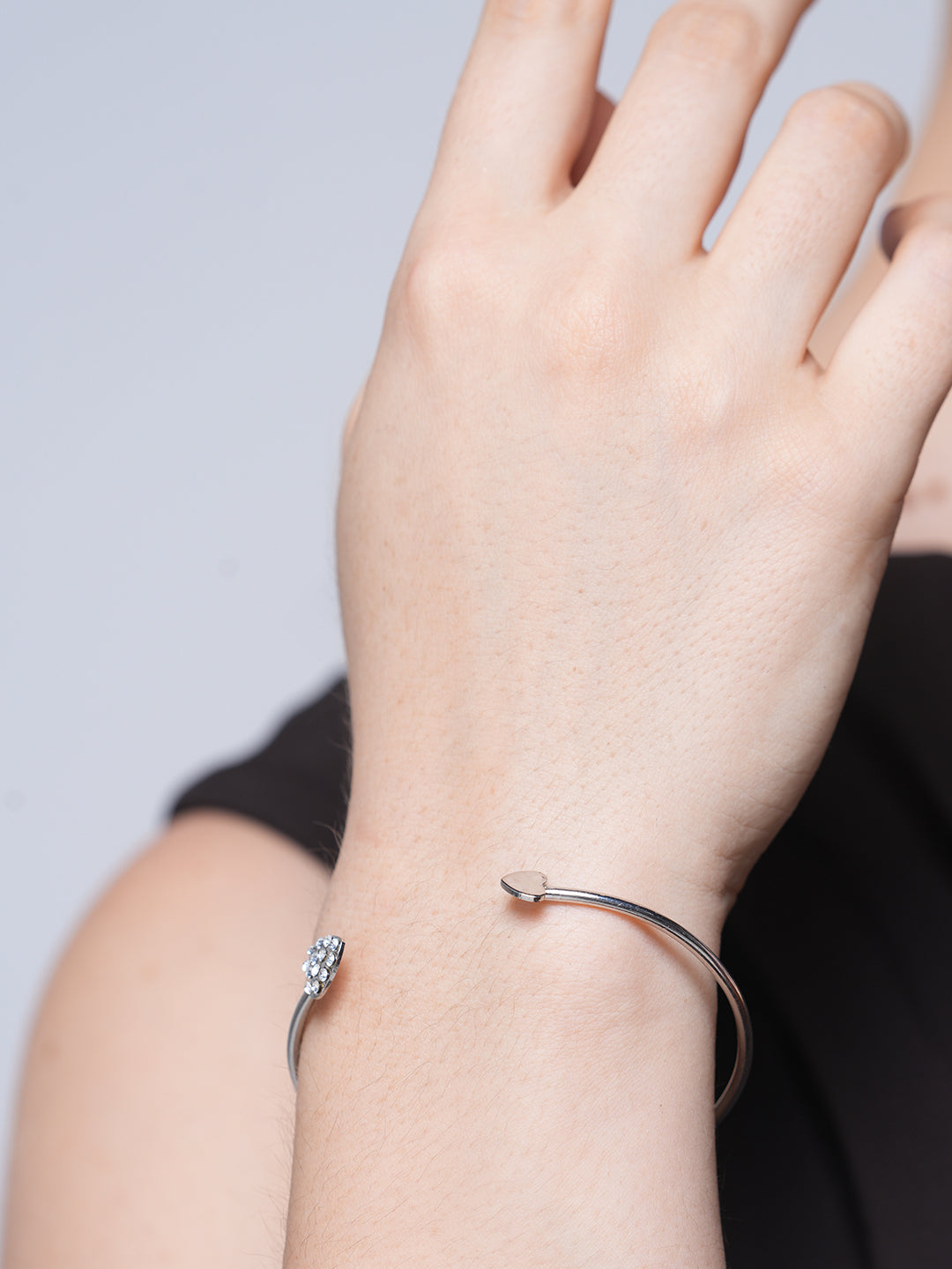 Open Adjustable Double Heart-Shape Bracelet