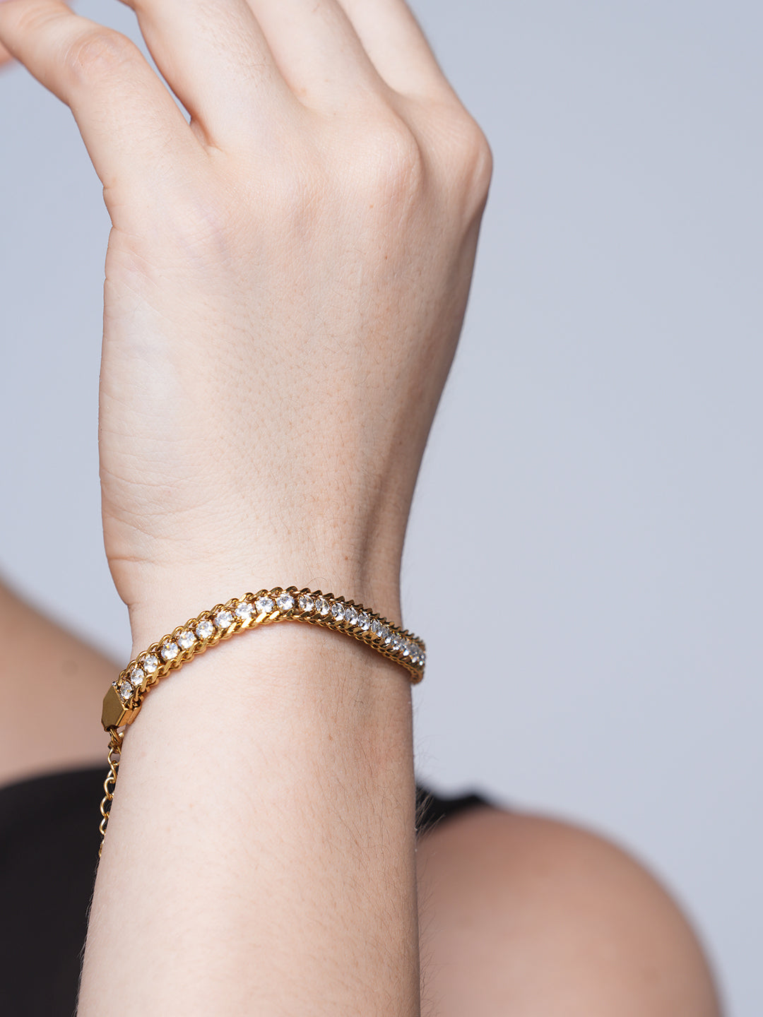 Round CZ Chain Bracelet