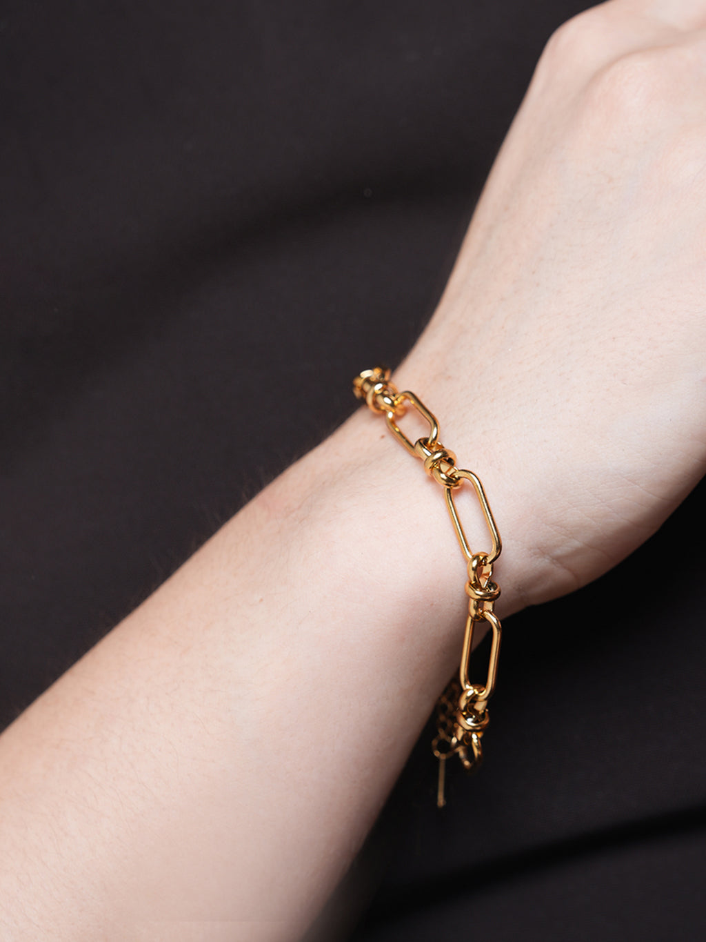 Paperclip Rectangle Link Chain Bracelet