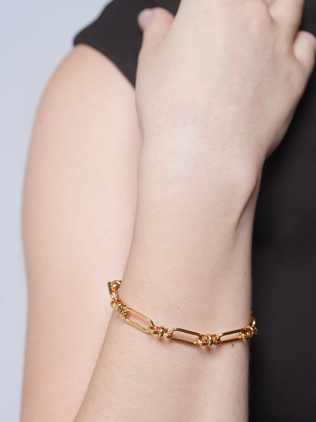 Paperclip Rectangle Link Chain Bracelet