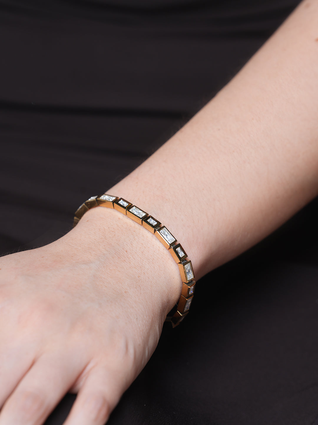 Cubic Zirconia Chain Bracelet