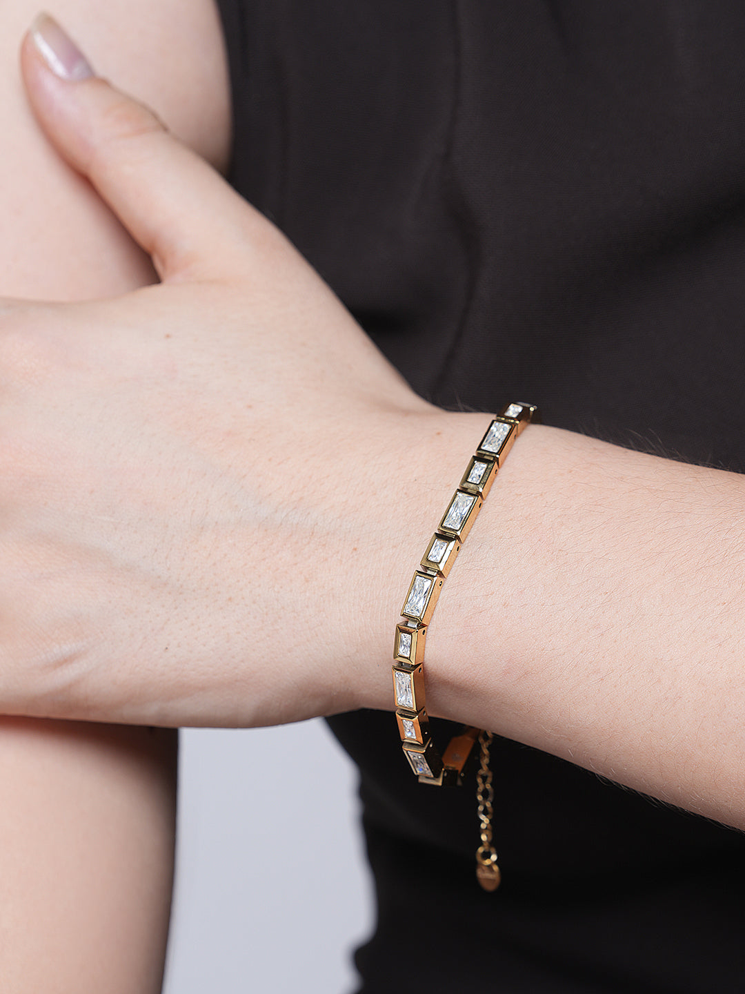 Cubic Zirconia Chain Bracelet