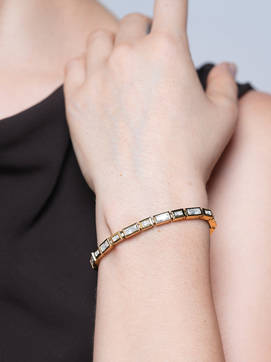 Cubic Zirconia Chain Bracelet