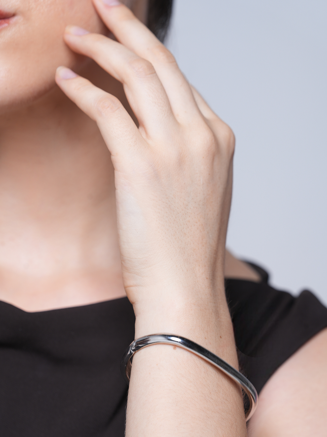 Buckle Steel Silver Bracelet